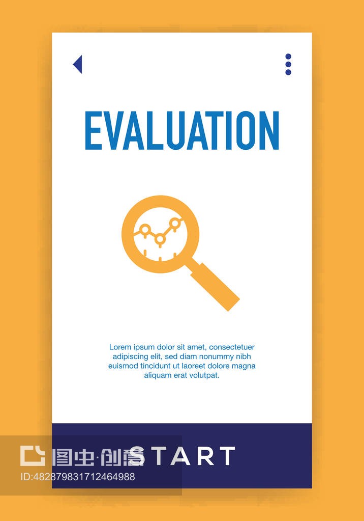 評估圖標。矢量插圖Evaluation Icon. Vector illustration